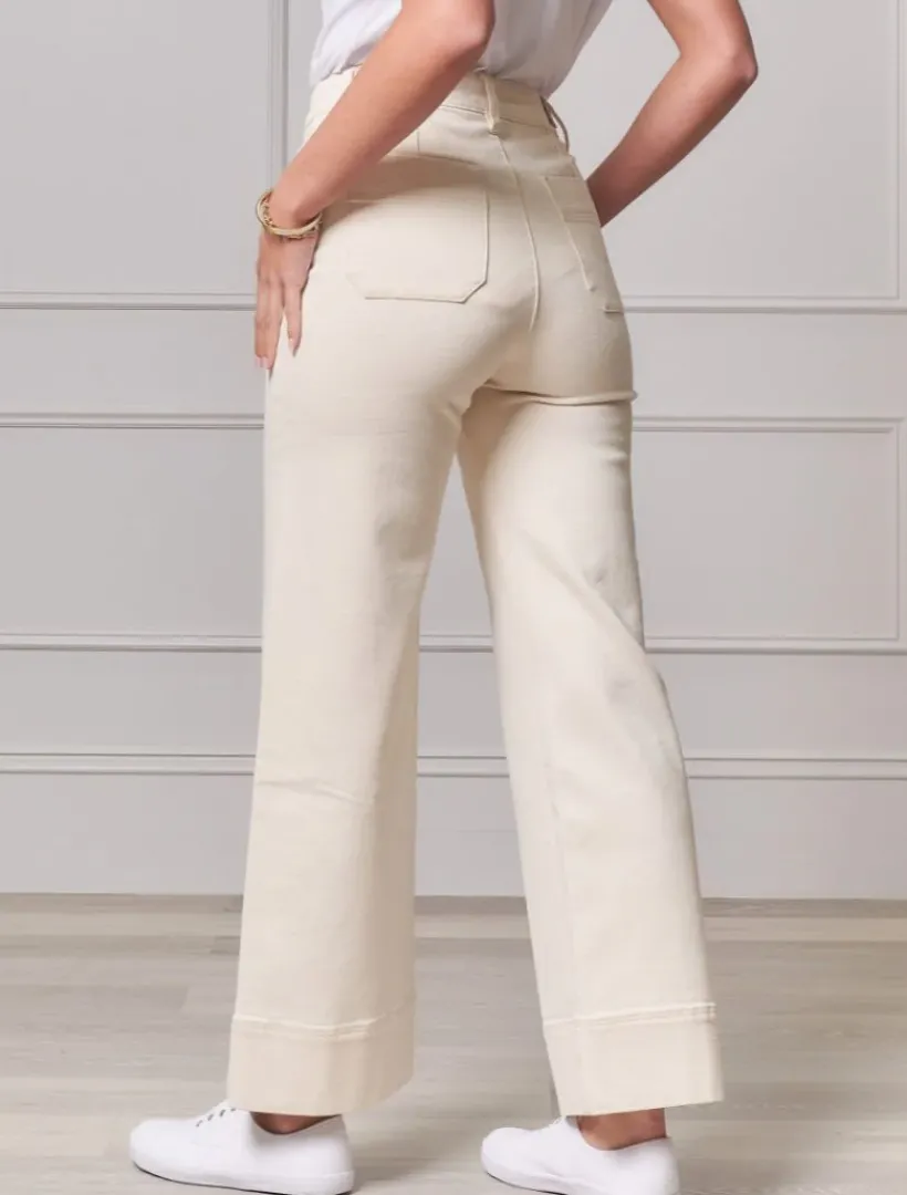 Pants*Zjoosh Farrah Denim Jean Bone