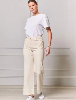 Pants*Zjoosh Farrah Denim Jean Bone