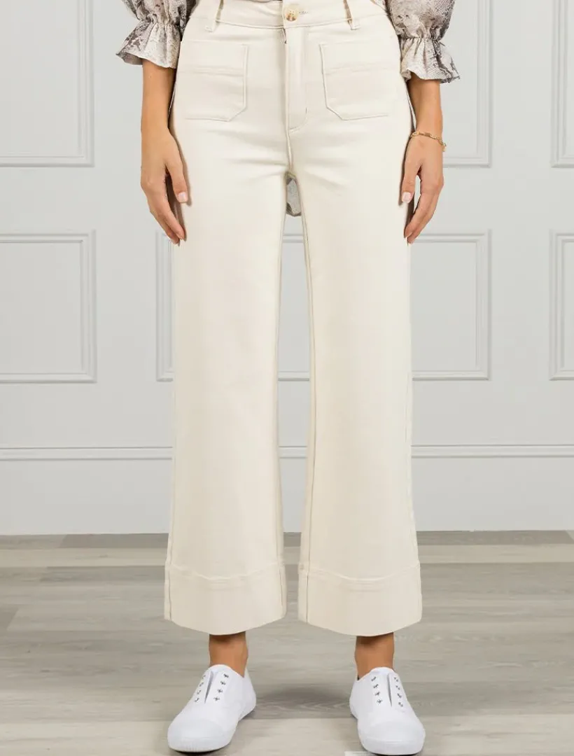 Pants*Zjoosh Farrah Denim Jean Bone