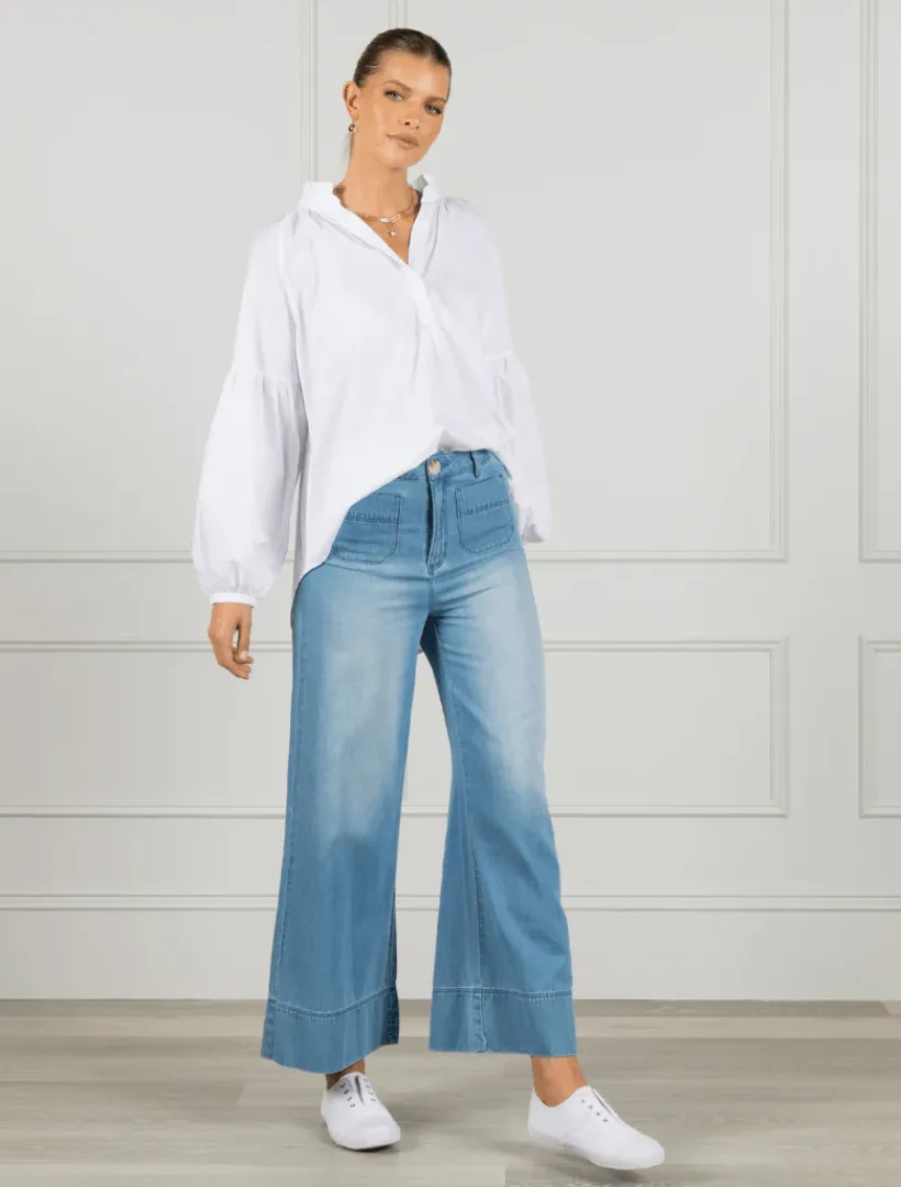 Pants*Zjoosh Farrah Summer Wash Denim Jeans
