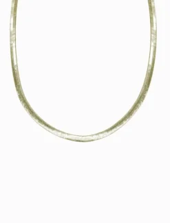 Necklaces|Gold Jewellery*Zjoosh Flat Snake Chain Medium Gold