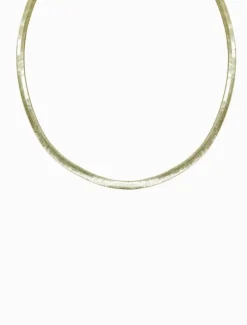 Necklaces|Gold Jewellery*Zjoosh Flat Snake Chain Short Gold