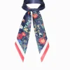 Fashion Scarves|Scarves*Zjoosh Floral Navy Narrow Scarf
