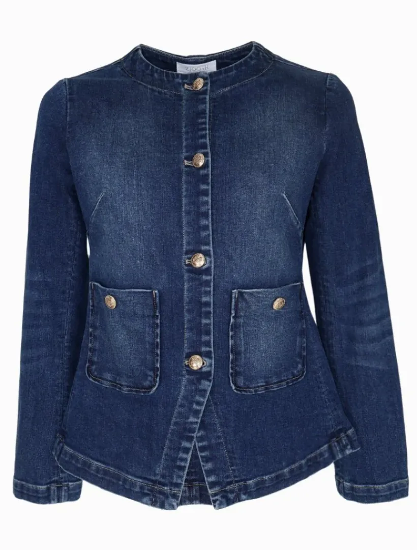 Jackets And Coats*Zjoosh Florence Denim Jacket Indigo