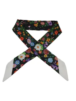 Fashion Scarves|Scarves*Zjoosh Flower Show Neck Scarf Black
