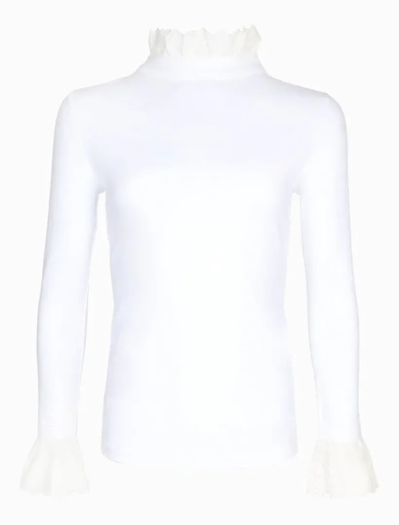 Shirts And Tops*Zjoosh Freya Frill Top White