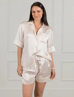 Pyjamas|Loungewear*Zjoosh Gabriella Pure Silk Pyjamas Pink