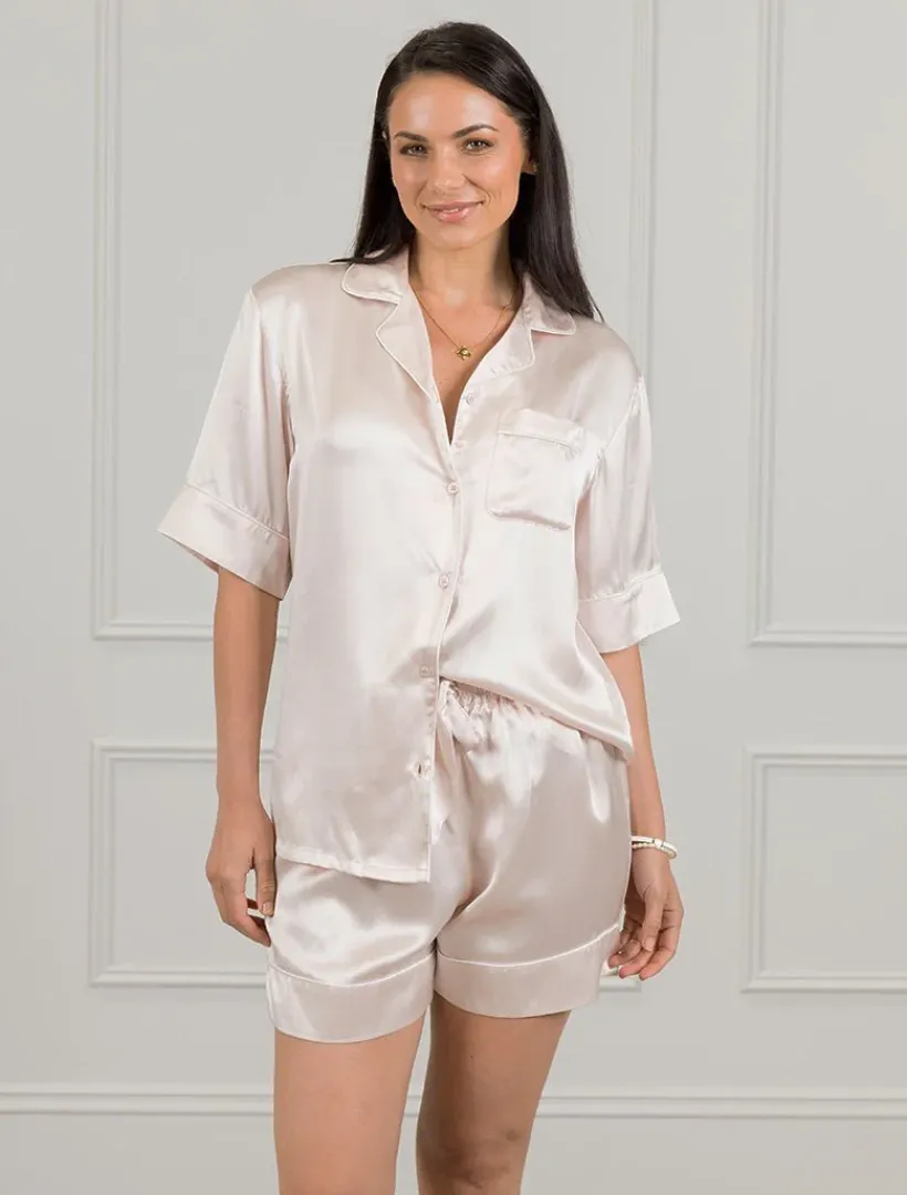 Pyjamas|Loungewear*Zjoosh Gabriella Pure Silk Pyjamas Pink