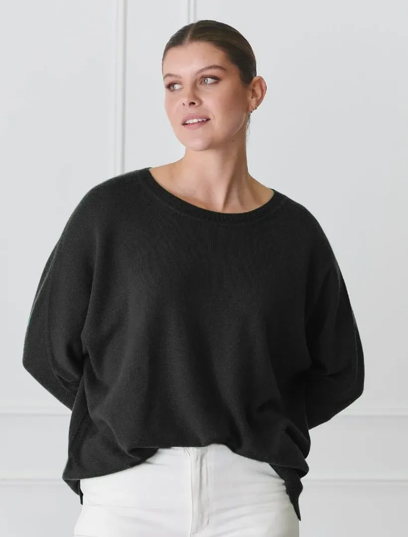 Knits And Jumpers*Zjoosh Game Day Knit Black