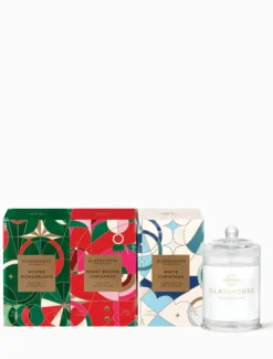 Scented Candles|Glasshouse Fragrances*Glasshouse Christmas Candle Trio - FINAL SALE