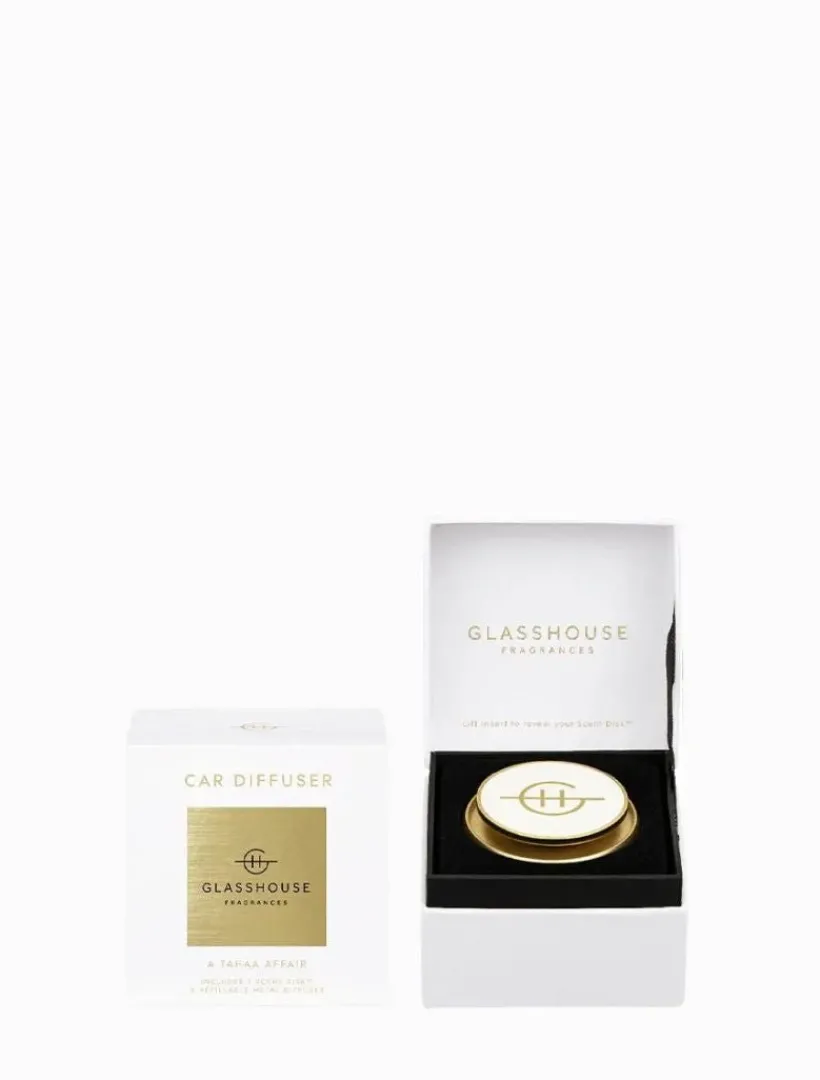 Car Diffusers|Diffusers*Glasshouse Fragrances Gold Car Diffuser A Tahaa Affair