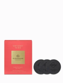 Car Diffusers|Diffusers*Glasshouse Fragrances One Night In Rio Car Diffuser Replacement Disks (3pk) - FINAL SALE