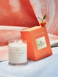 Scented Candles|Glasshouse Fragrances*Glasshouse Fragrances Sunsets In Capri Candle 380g