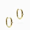 Earrings|Gold Jewellery*Zjoosh Gold and 1 Crystal Hinged Hoops