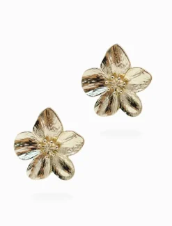 Earrings|Gold Jewellery*Zjoosh Gold Flower Studs
