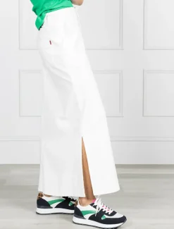 Skirts*Zjoosh Goldie Denim Skirt White
