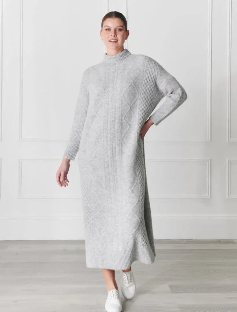 Dresses*Zjoosh Guernsey Knit Dress Grey