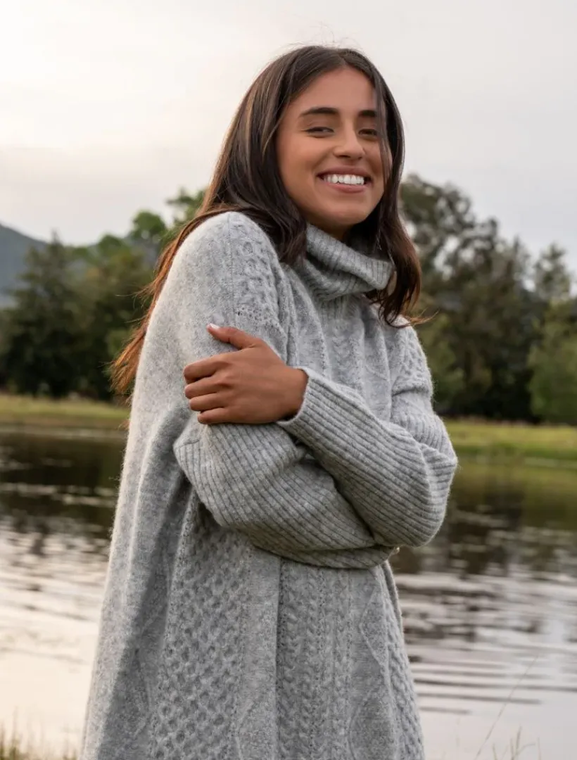 Dresses*Zjoosh Guernsey Knit Dress Grey