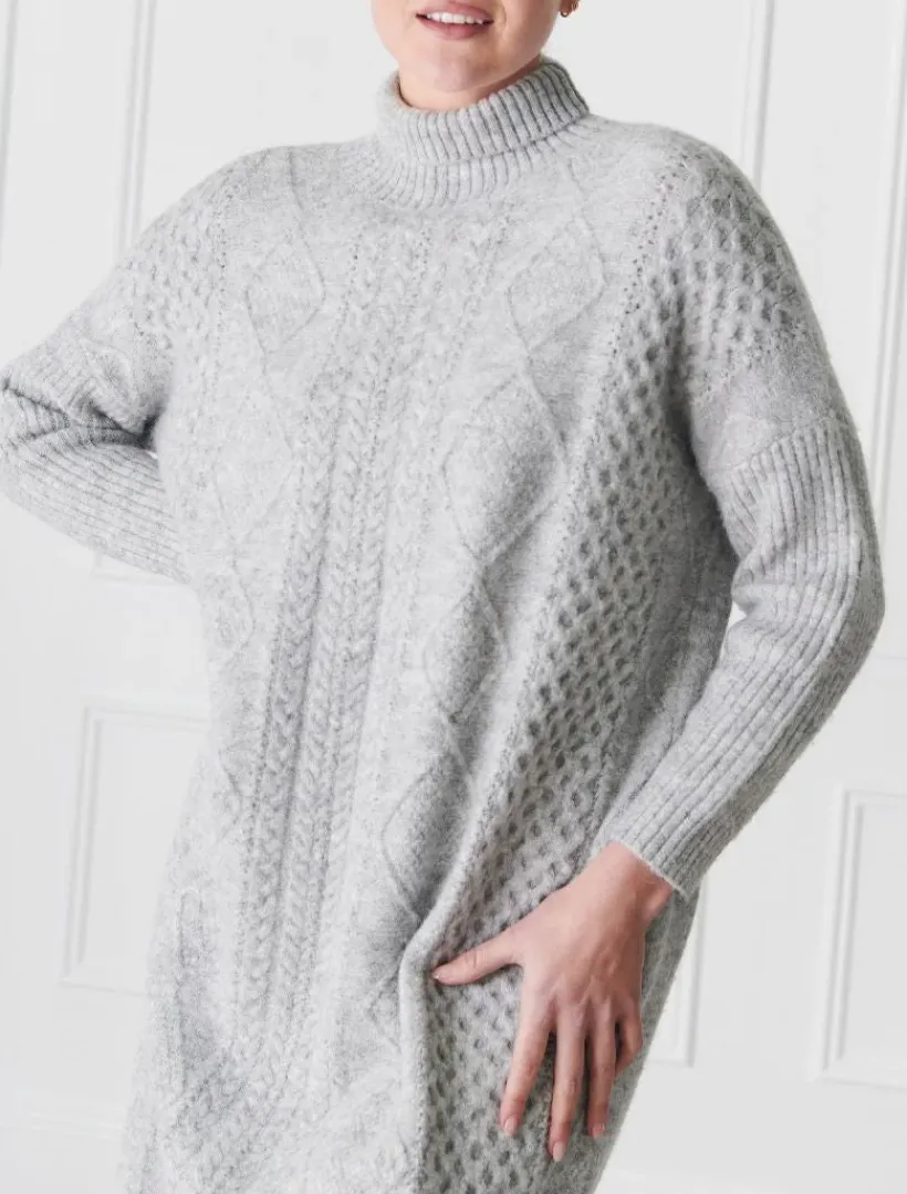Dresses*Zjoosh Guernsey Knit Dress Grey