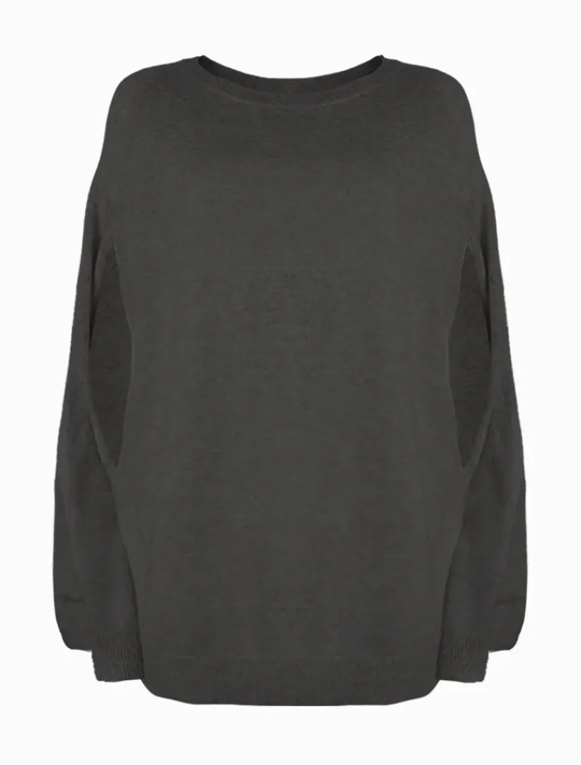 Knits And Jumpers*Zjoosh Gwyneth Cape Black