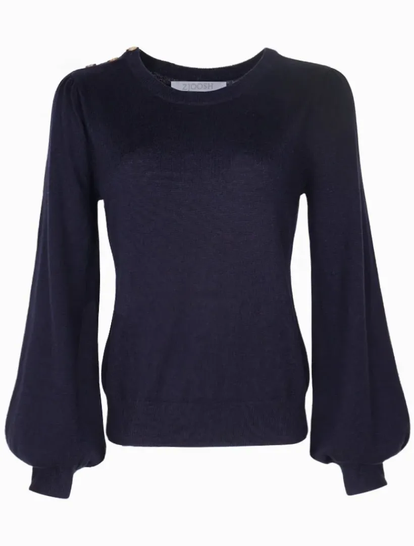 Knits And Jumpers*Zjoosh Gwynie Knit Navy