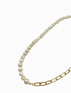 Pearl Jewellery|Necklaces*Zjoosh Half Pearl Necklace