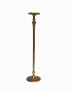 Tea Lights & Candle Holders*3rd Party Other Hammered Pillar Candlestick Large
