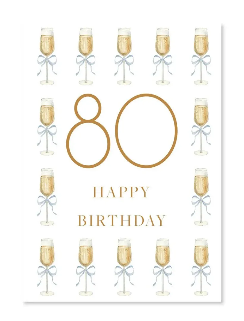 Stationery*Zjoosh Happy 80th Birthday Card