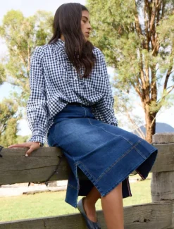 Shirts And Tops*Zjoosh Hartford Pop Over Shirt Navy