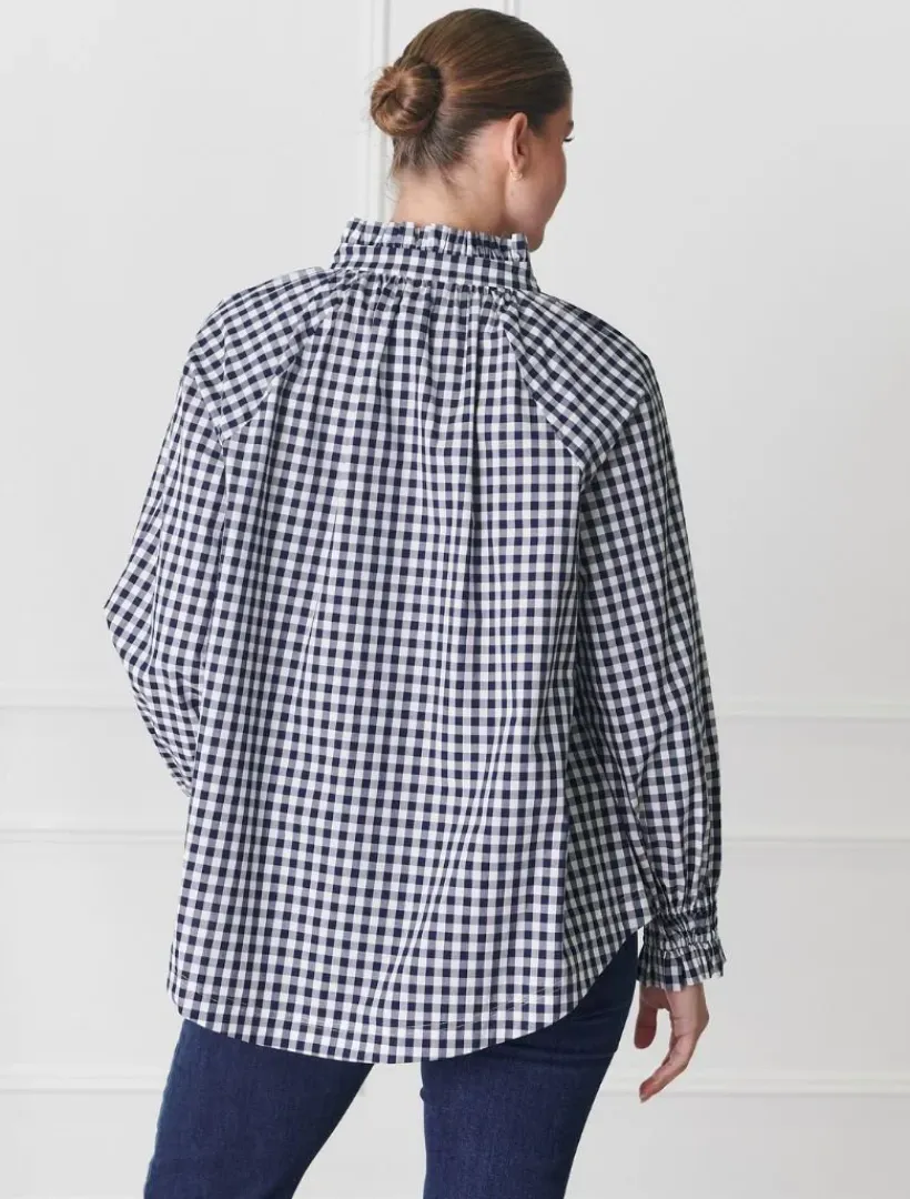 Shirts And Tops*Zjoosh Hartford Pop Over Shirt Navy