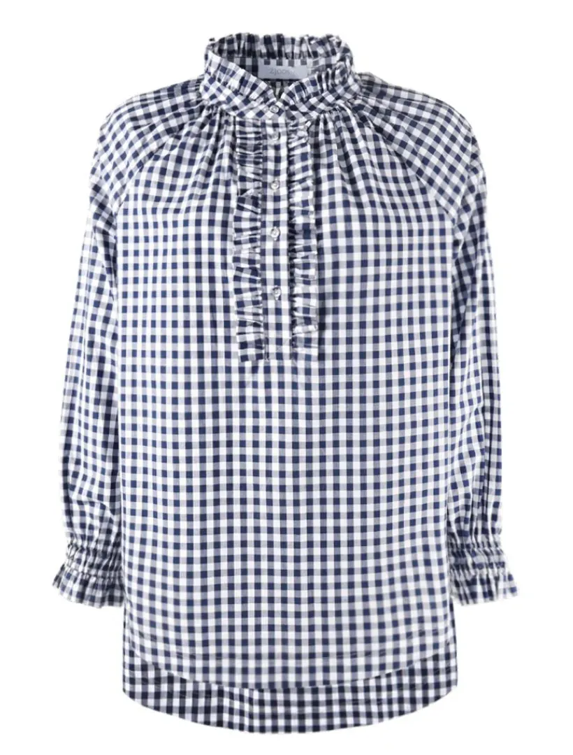 Shirts And Tops*Zjoosh Hartford Pop Over Shirt Navy