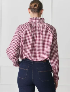 Shirts And Tops*Zjoosh Hartford Pop Over Shirt Red