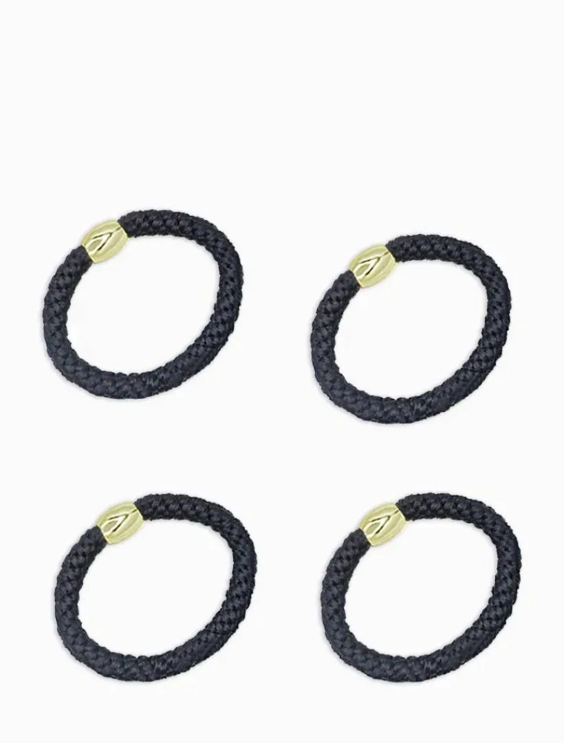 Hats & Hair Accessories*Zjoosh Harvey Hair Ties Set Black