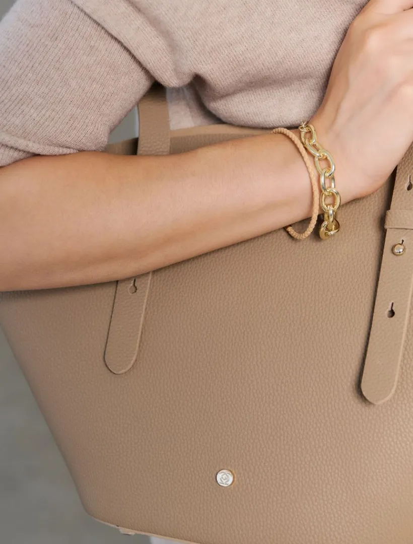 Totebags|Zjoosh Leather*Zjoosh Hepburn Tote Hazelnut