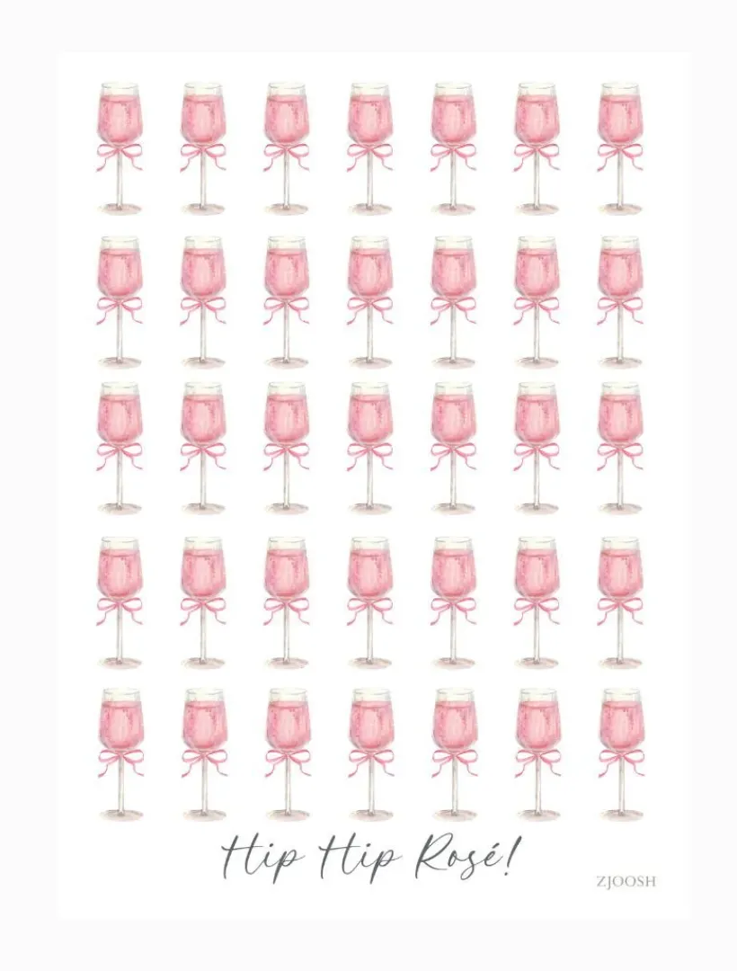 Towels*Zjoosh Hip Hip Rose Tea Towel