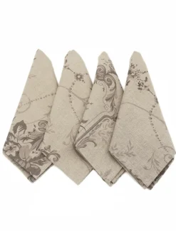 Table Linen*Zjoosh Honfleur French Linen Napkin (Set of 4)