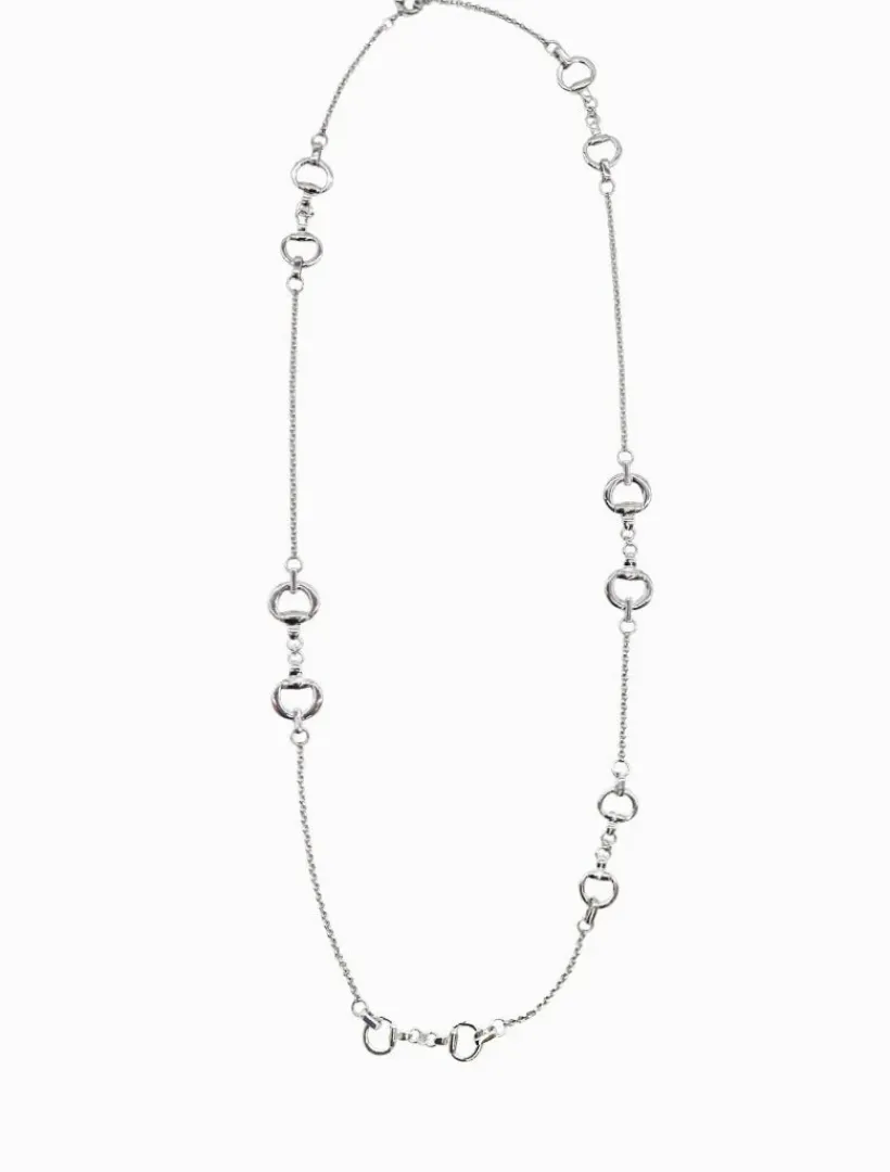 Necklaces|Silver Jewellery*Zjoosh Horsebit Necklace Long Silver