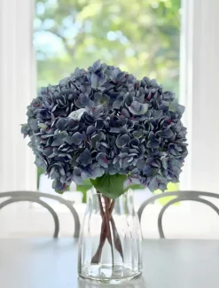 Flowers*Zjoosh Hydrangea Stem 52cm Antique Blue AntiqueBlue