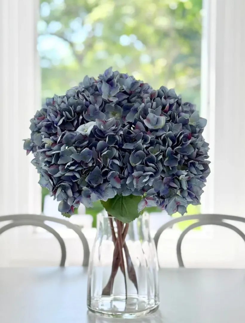 Flowers*Zjoosh Hydrangea Stem 52cm Antique Blue AntiqueBlue