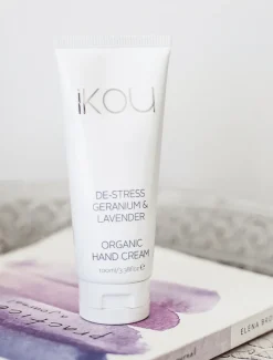 Ikou|Hand And Nail Creams*Ikou De-Stress Geranium and Lavender Organic Hand Cream