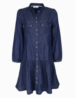 Dresses*Zjoosh Indie Denim Dress Dark Indigo DarkIndigo