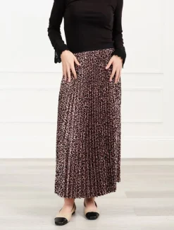 Skirts*Zjoosh Jane Pleat Skirt Leopard