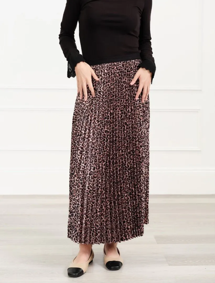 Skirts*Zjoosh Jane Pleat Skirt Leopard
