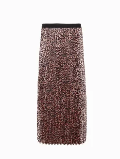 Skirts*Zjoosh Jane Pleat Skirt Leopard