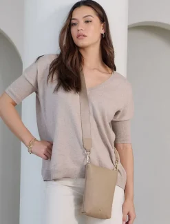 Zjoosh Leather|Cross Body Bags*Zjoosh Janis Cross Body Bag Hazelnut
