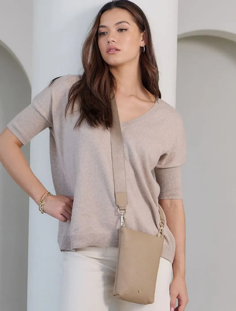 Zjoosh Leather|Cross Body Bags*Zjoosh Janis Cross Body Bag Hazelnut