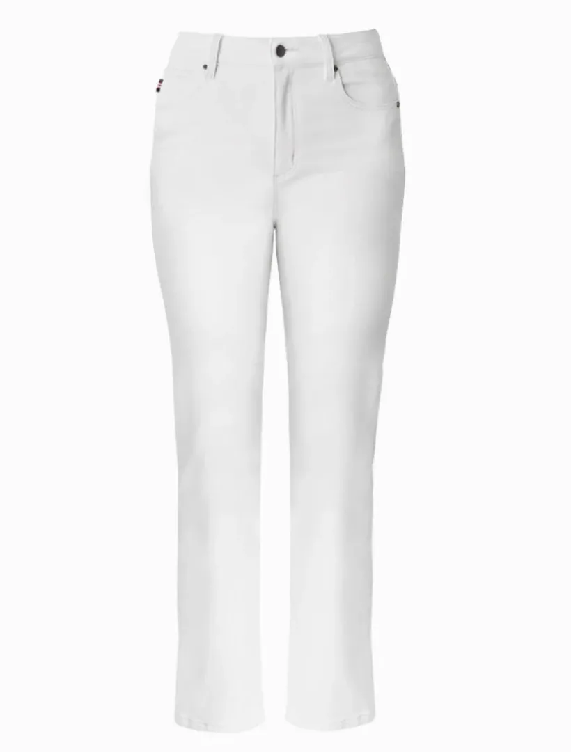 Pants*Zjoosh Jenna Straight Leg Jean White