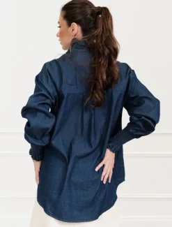 Shirts And Tops*Zjoosh Jessica Denim Shirt Indigo