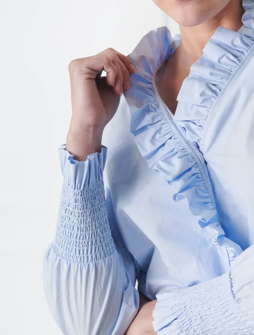 Shirts And Tops*Zjoosh Jessie V Shirt Blue