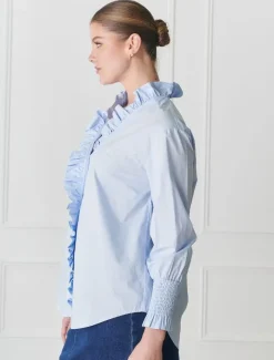 Shirts And Tops*Zjoosh Jessie V Shirt Blue